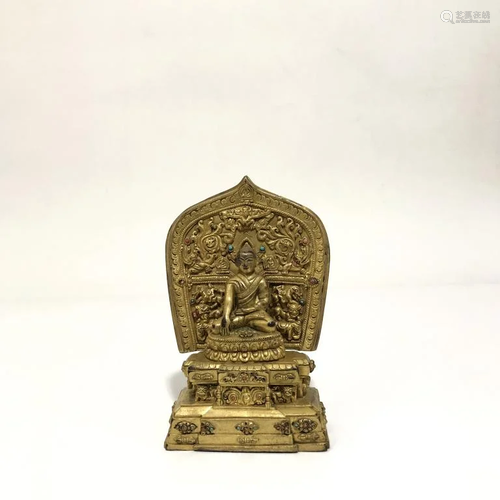 Chinese Gilt Bronze Buddha