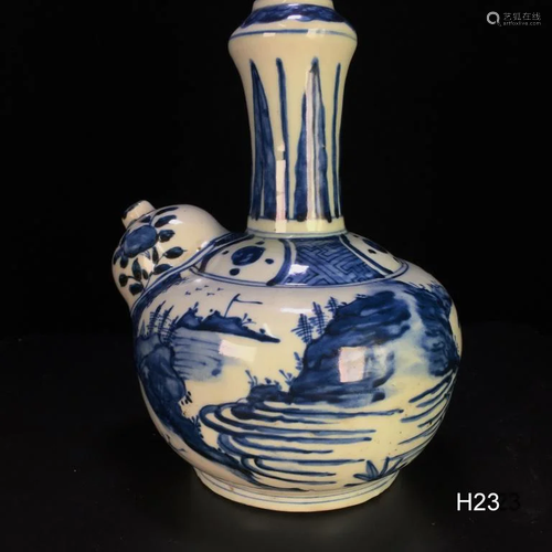 Chinese Blue and White Porcelain Ewer