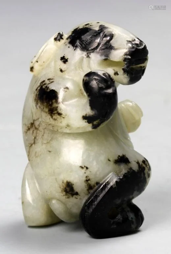 Chinese Black and White Jade Bear