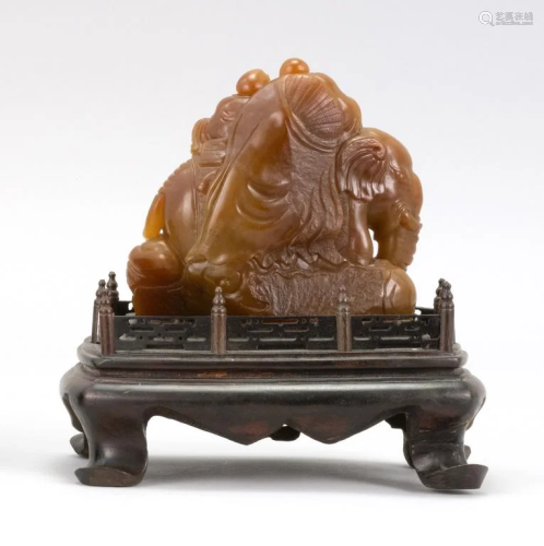 Republic Tianhuang soapstone carving