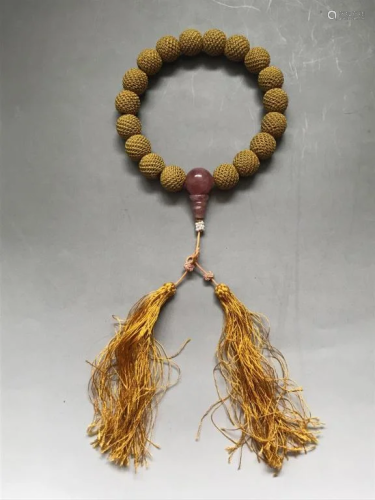Qing Chinese Chengxiang Wood Beads Pra…