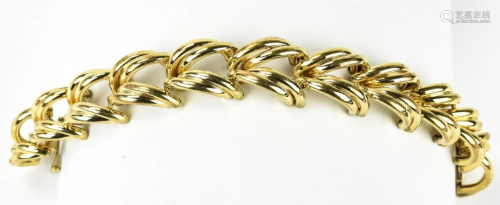Vintage C 1940s Gilt Metal / Gold Filled Bracelet