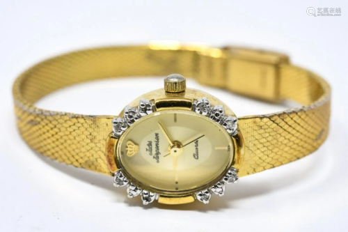 Vintage Ladies w Jules Jurgensen Watch Diamond