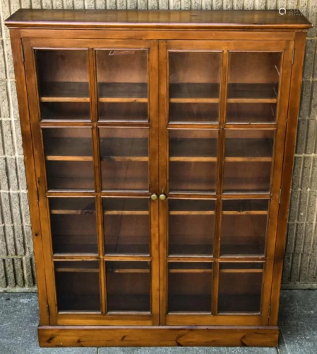 Antique Glass Front Display / Library Cabinet