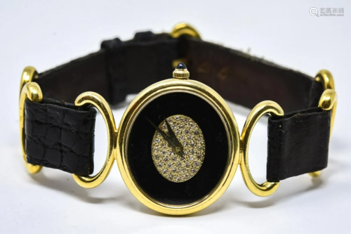Estate Piaget 18kt Yellow Gold & Diamond Watch