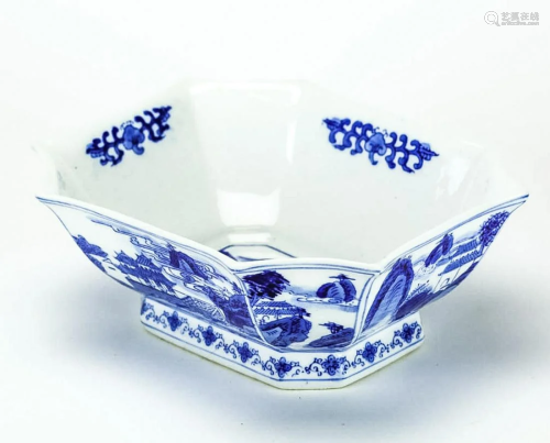 Chinese Blue and White Porcelain Planter
