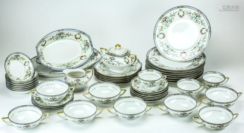 Czech Union Hand Painted Porcelain China Set