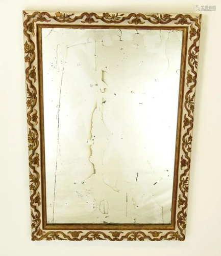 Antique Shabby Chic Hand Painted Mirror