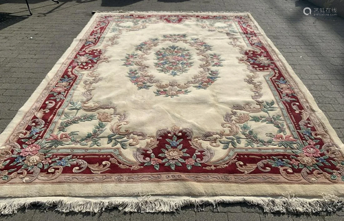 Chinese Art Deco Style Wool Pile Rug / Carpet