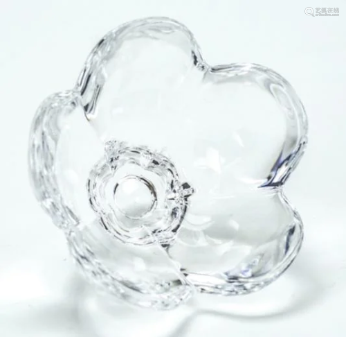 Tiffany & Co Crystal Petal Bowl