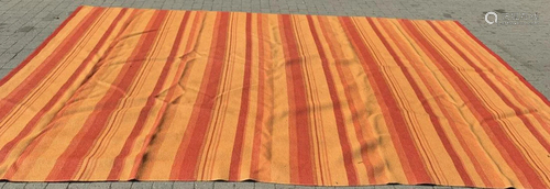 Contemporary Style Orange Stripe Rug / Carpet