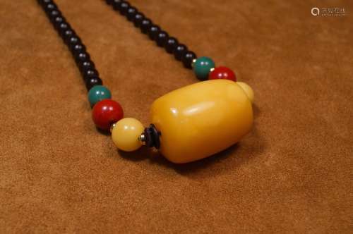 A Chinese Beeswax Necklace