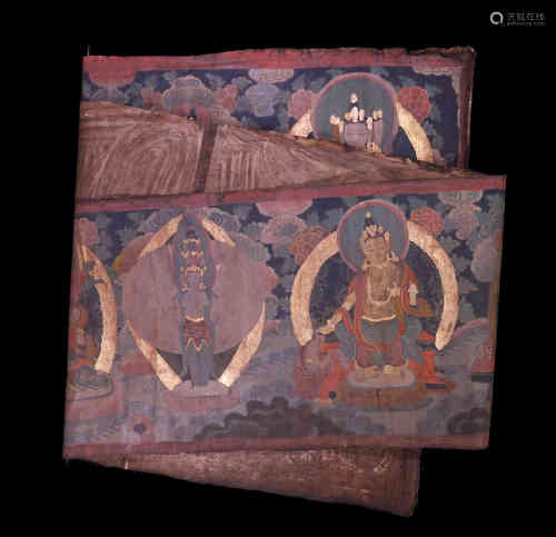 A Chinese Thangka of Buddhas