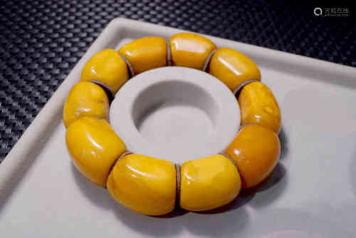 A Chinese Beeswax Bracelet