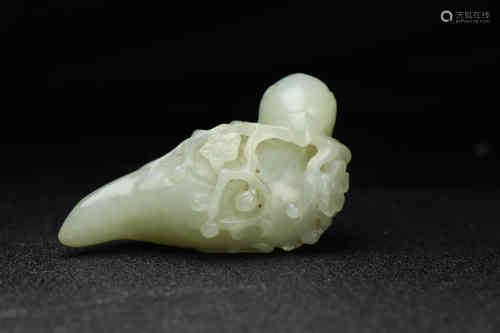 A Chinese Hetian Jade Hand-piece