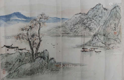 A Chinese Landscape Painting, Yaming Mark