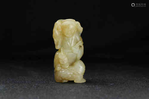 A Chinese Hetian Jade Figure