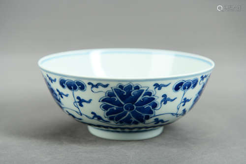 A Chinese Blue and White Porcelain Bowl