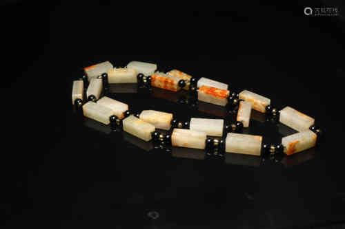 A Chinese Hetian Jade Necklace