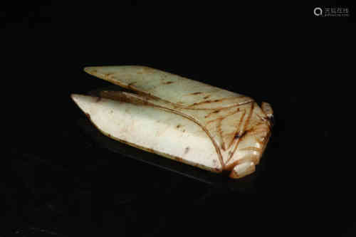 A Chinese Hetian Jade Cicada