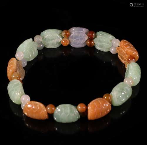 A Chinese Jadeite Bracelet