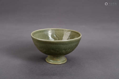 A Chinese Porcelain Stem Bowl