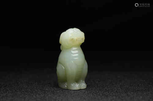 A Chinese Hetian Jade Lion