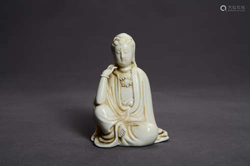 A Chinese Porcelain Figure of Guanyin