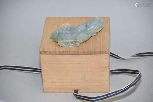 Chinese Jadeite Carving in Box