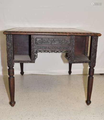 Qing Chinese Guangzhou Style Marble Top Table