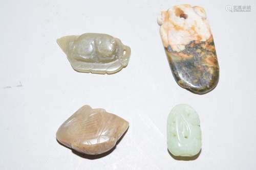 Group of Chinese Jade Carved Amulets