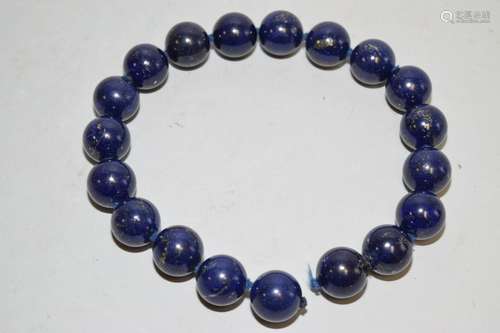 Large Lapis Lazuli Bead Necklace