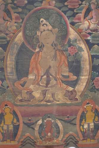 19th C. Chinese Tibetan Thangka