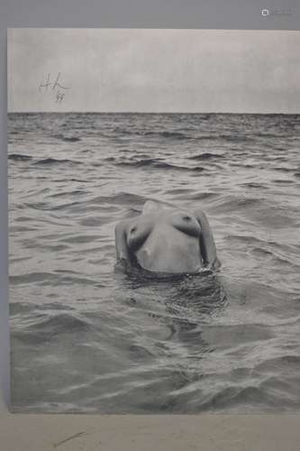 Herb Ritts Signed Nude Photograph