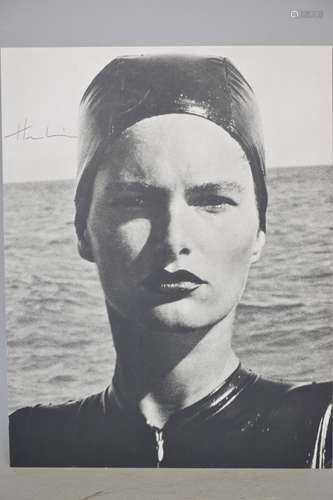 Herb Ritts Signed Swimmer Photograph