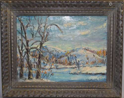 Landscape Oil Painting on Canvas, Voilet Southworth