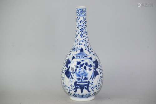 Qing Chinese Blue and White Boys Sending Jar Vase