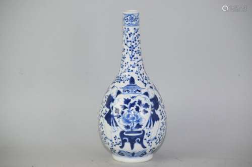 Qing Chinese Blue and White Boys Sending Jar Vase