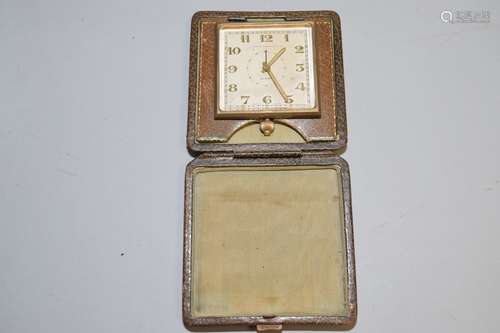 Vintage Shreve Crumpt & Low Co. Travel Alarm Clock