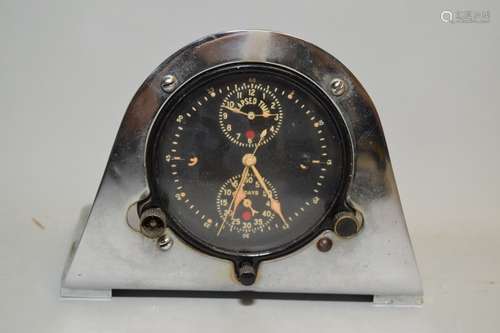 Vintage WWII Jaeger Watch Company Military Aircraft Clock