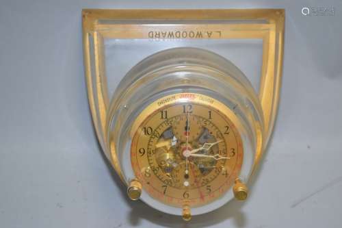 Vintage LeCoultre Jaegar Chronofilte Calendar Clock