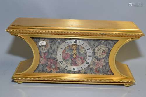 Luxor Swiss Made Brass Mantel Clock (1601)