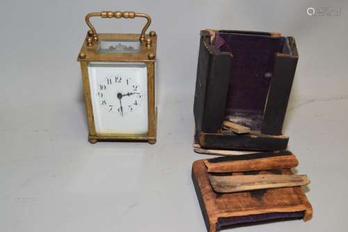 French Carriage Clock in Original Box with Key