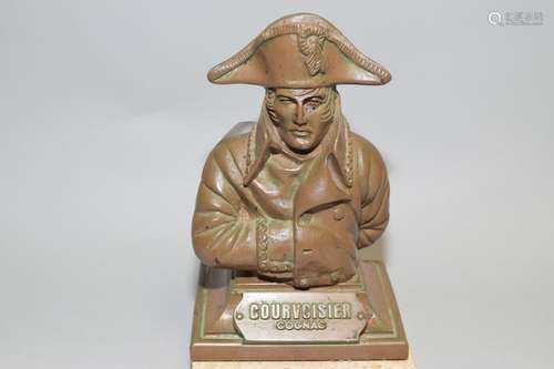 c. 1930 Courvoisier Cognac Napoleon Bonaparte Bust