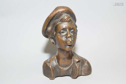 19-20th C. Bronze Bust 