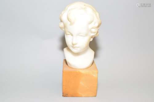 Marble Bust Signed Greimer