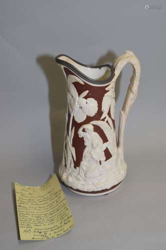 T.J. & J. Meyers Pale Hall Pottery Earthenware Pitcher