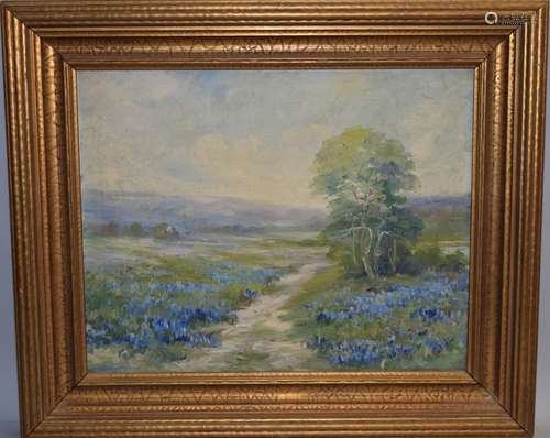 19-20th C. Landscape Oil on Canvas Signed Blocker