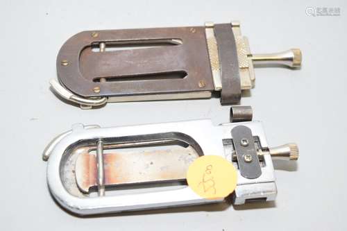 Two Cordier-Lunic Alto Saxophone Reed Clippers