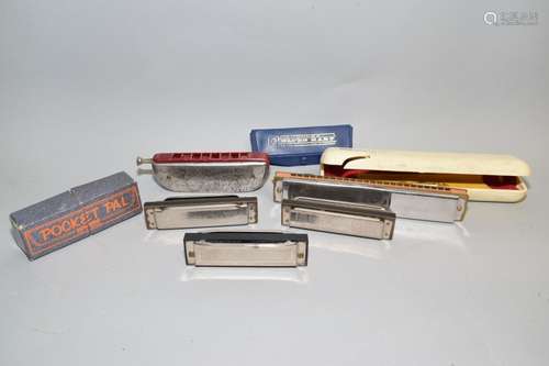 Group of Harmonica inc. M. Hohner, Segovia & Other